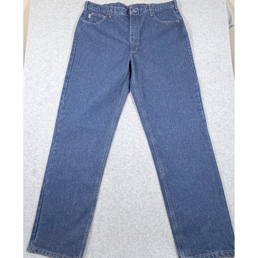 Carhartt FRB160 DNM‎ Jeans Mens 42x36  Flame Resistant Relaxed Fit